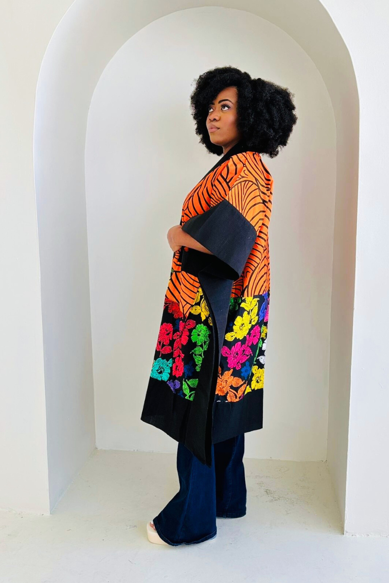 Makasi Kimono Jacket - Orange