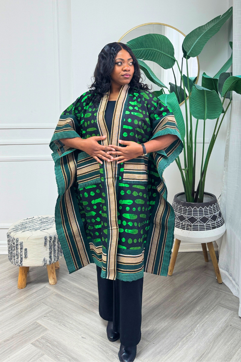 Makasi Kimono Jacket - Green