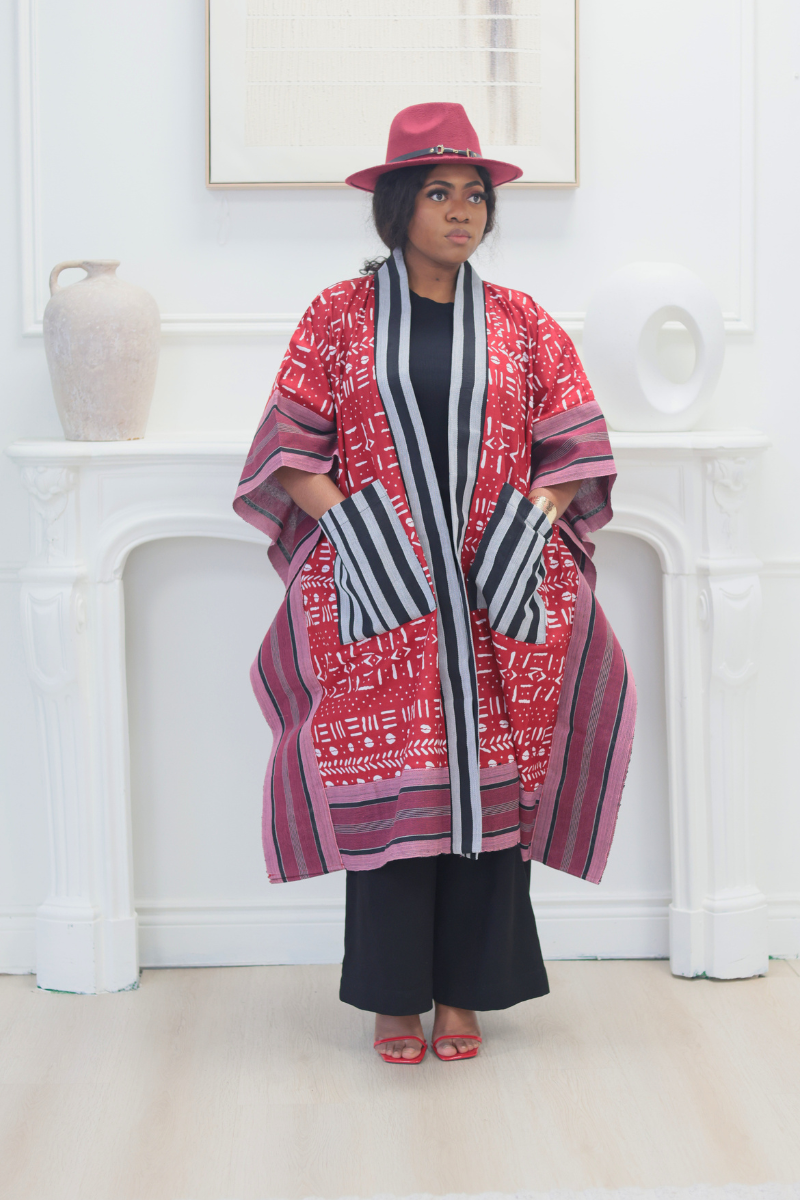 Makasi Kimono Jacket - Red
