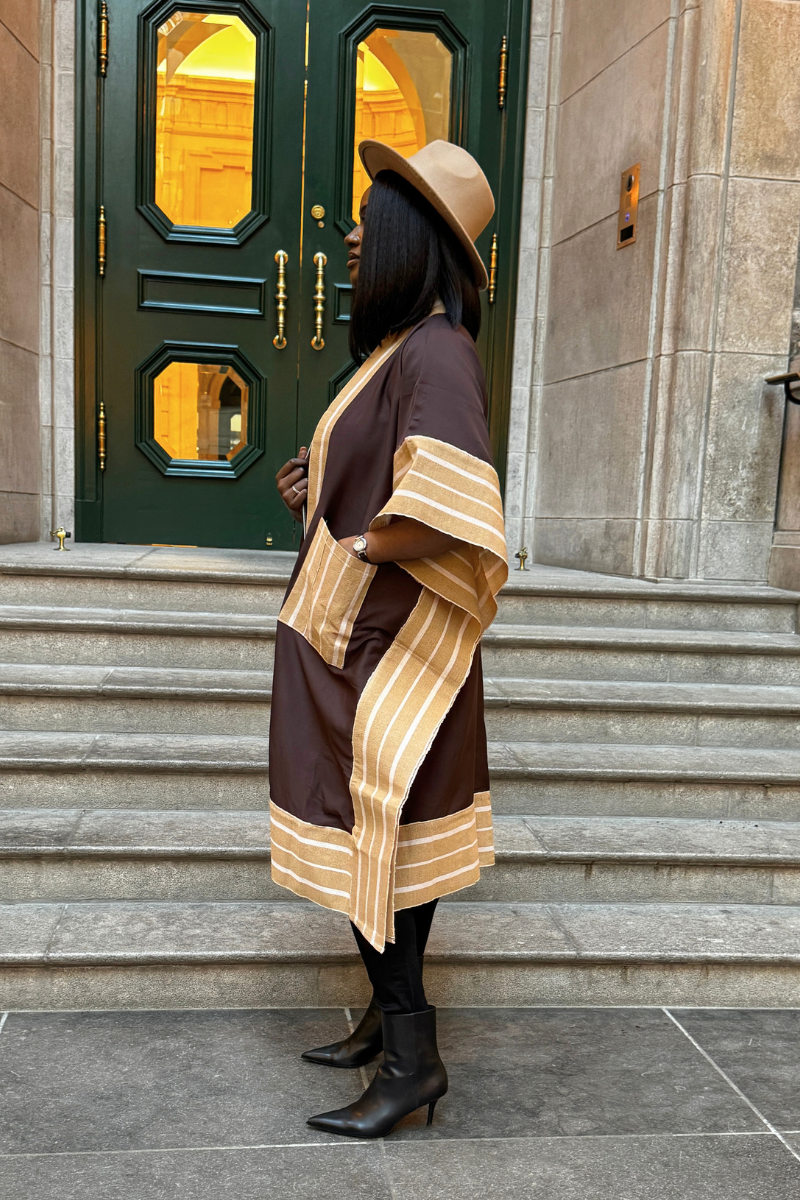 Makasi Kimono Jacket - Brown