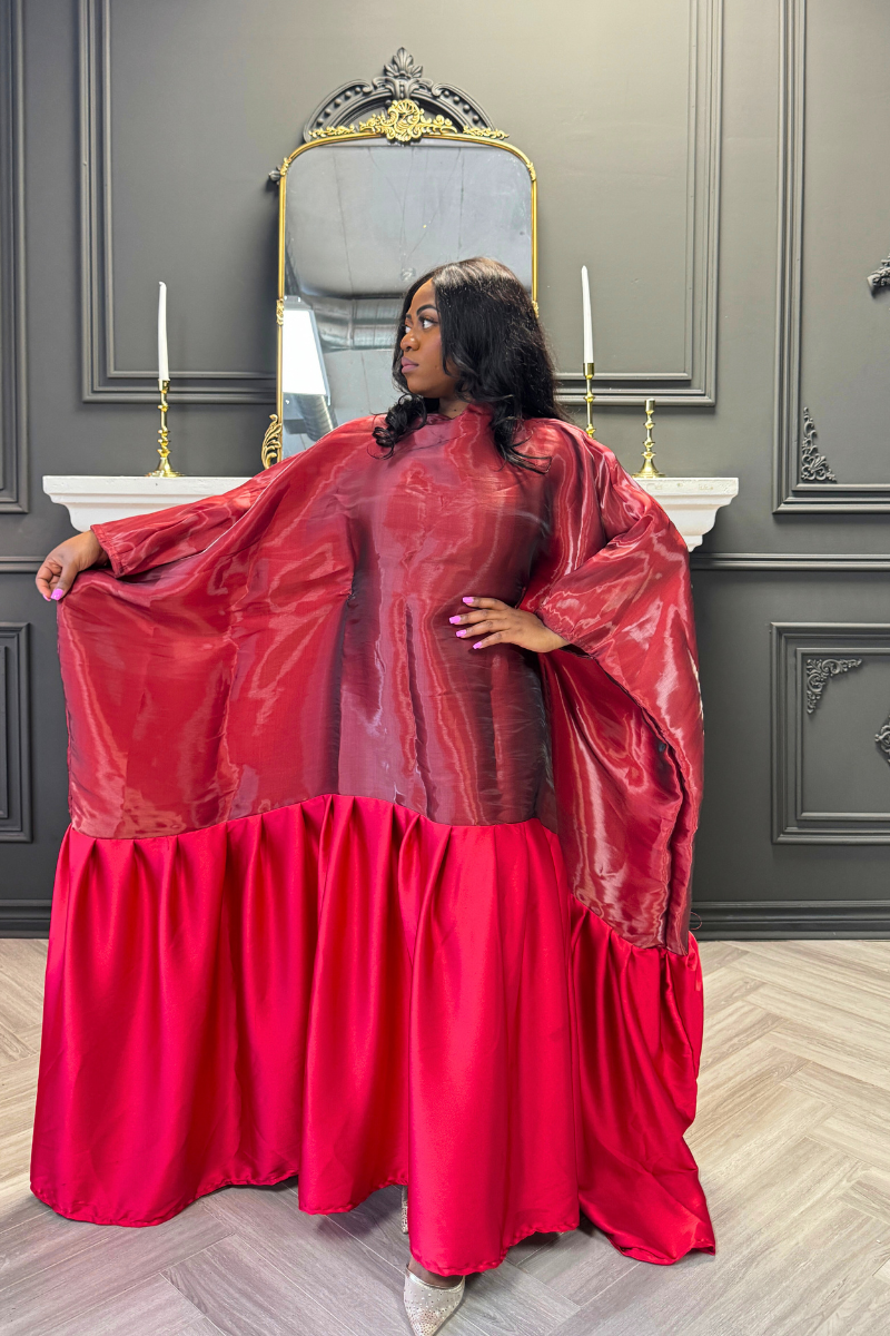 Ola Signature Boubou - Burgundy