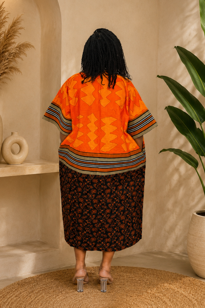 Afiya Ankara Boubou (100% COTTON ANKARA)