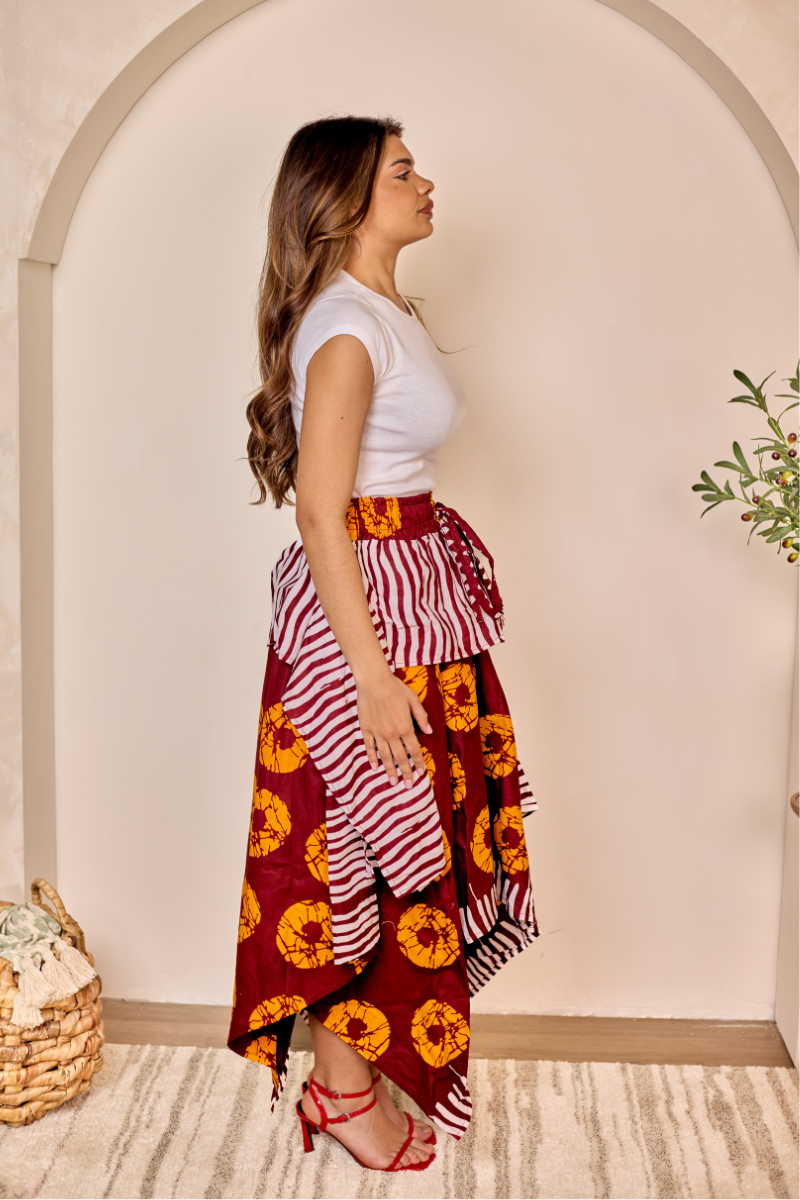 Jamila Handkerchief Skirt (100% COTTON ANKARA)