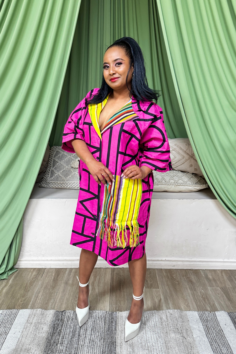 Bali Shirt Dress - Pink