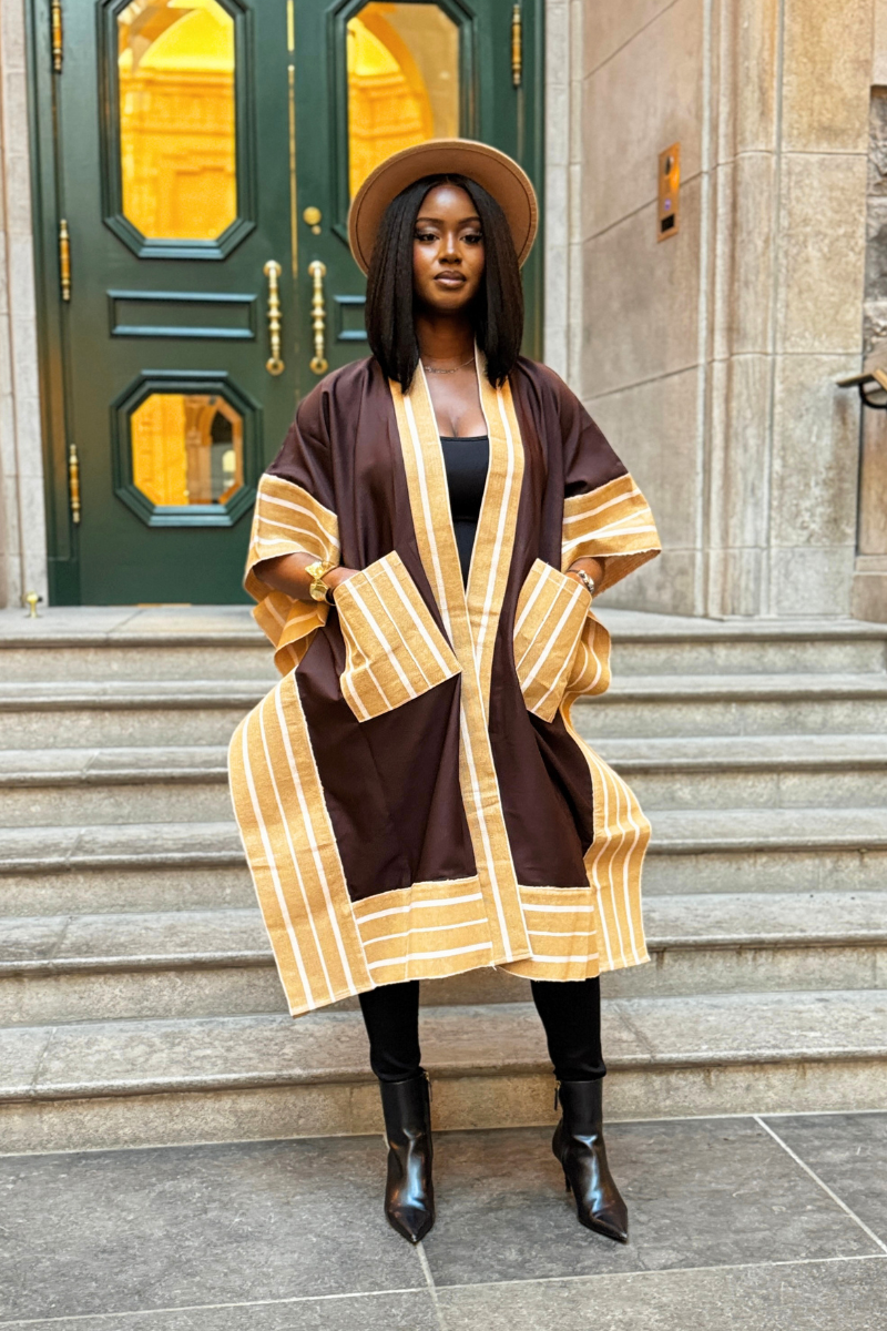 Makasi Kimono Jacket - Brown
