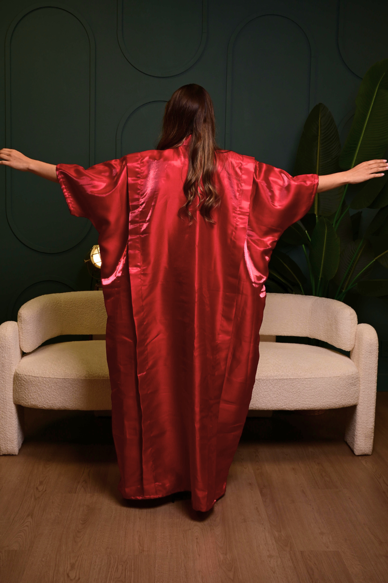 The Majestic Boubou Dress (Burgundy)