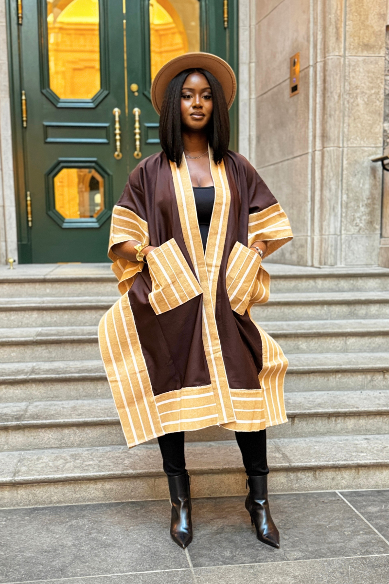 Makasi Kimono Jacket - Brown