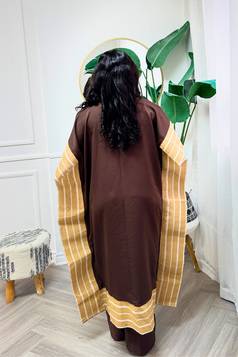 Makasi Kimono Jacket Set - Brown