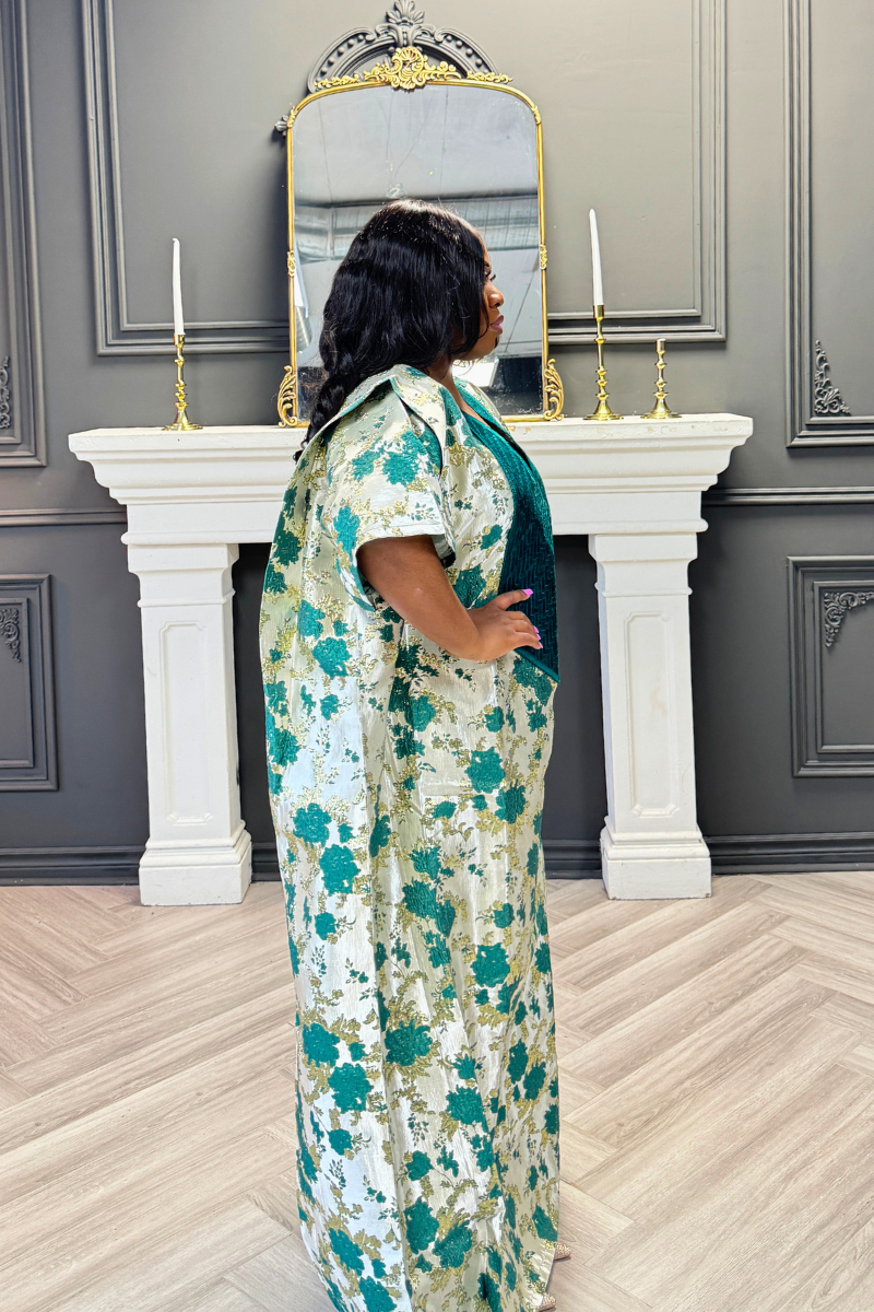 Emerald Embroidered Boubou