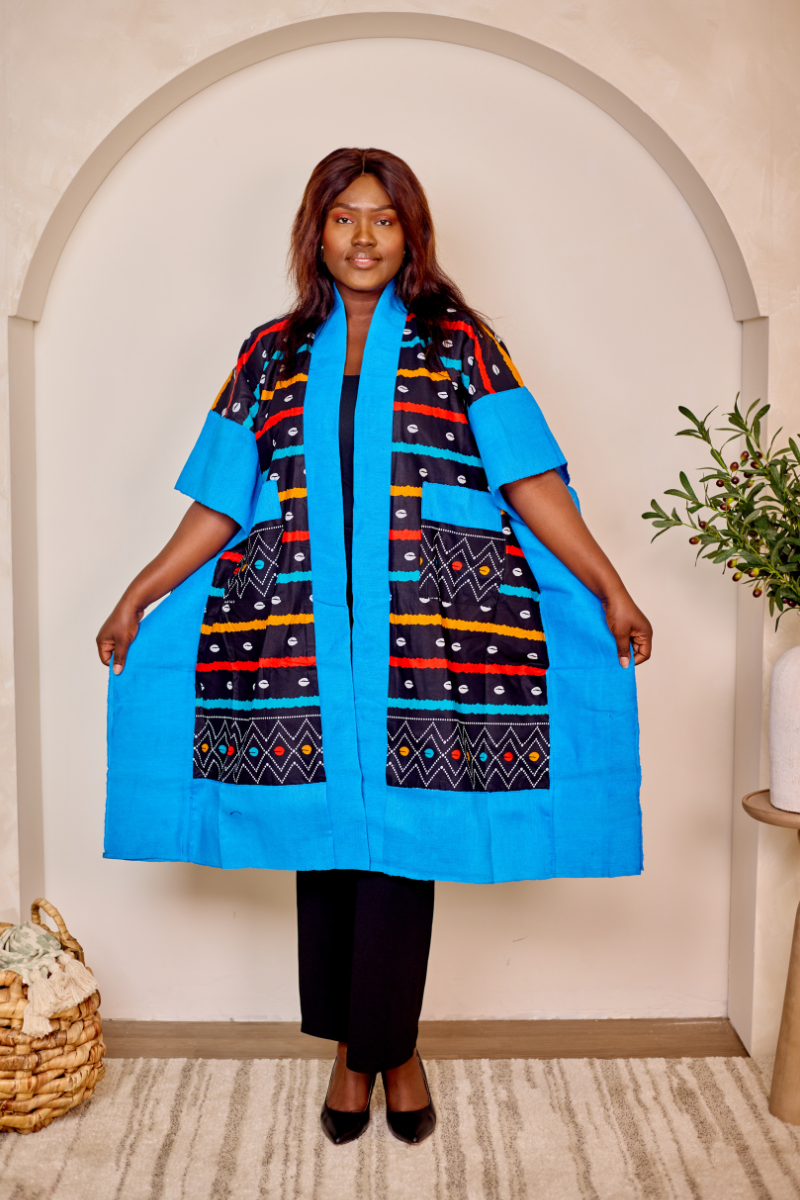 Makasi Kimono Jacket - Blue