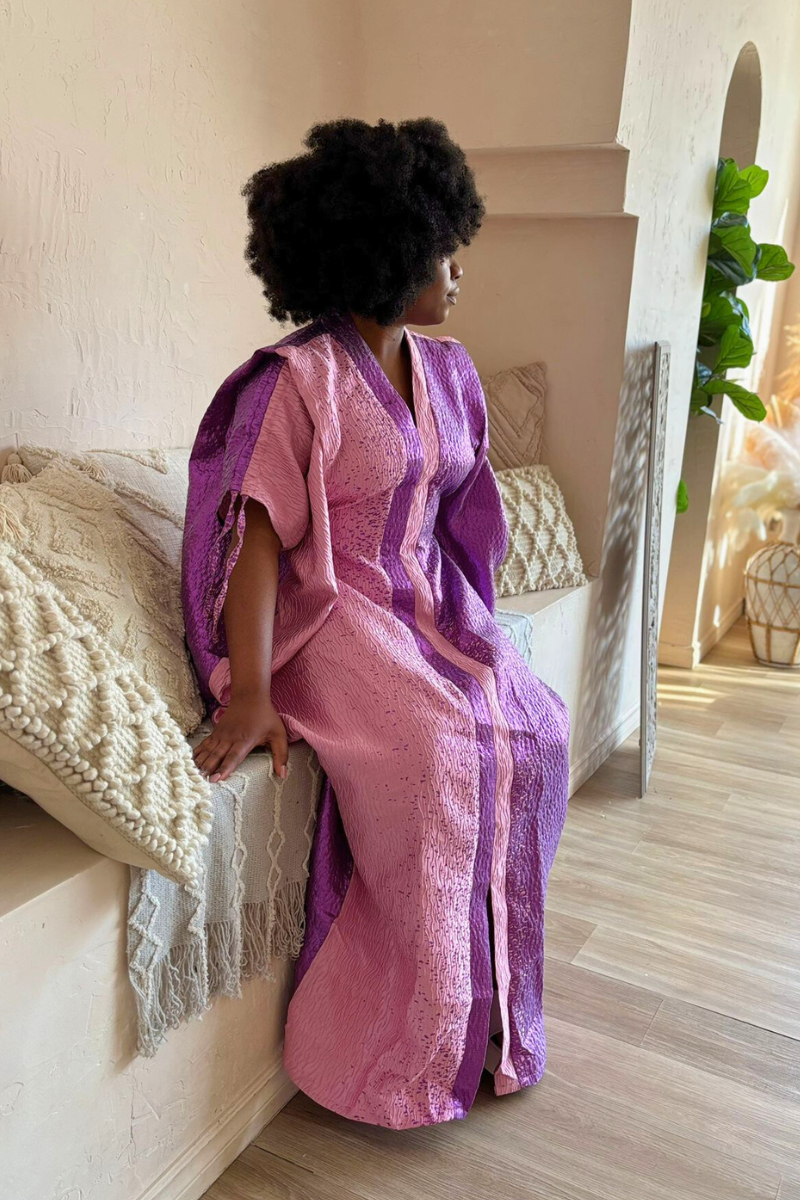 Royalty Luxury Boubou - Mix Pink and Purple