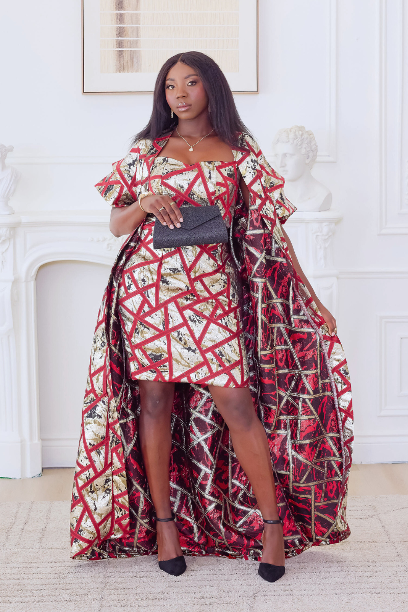 Mona Dress and Kimono Set
