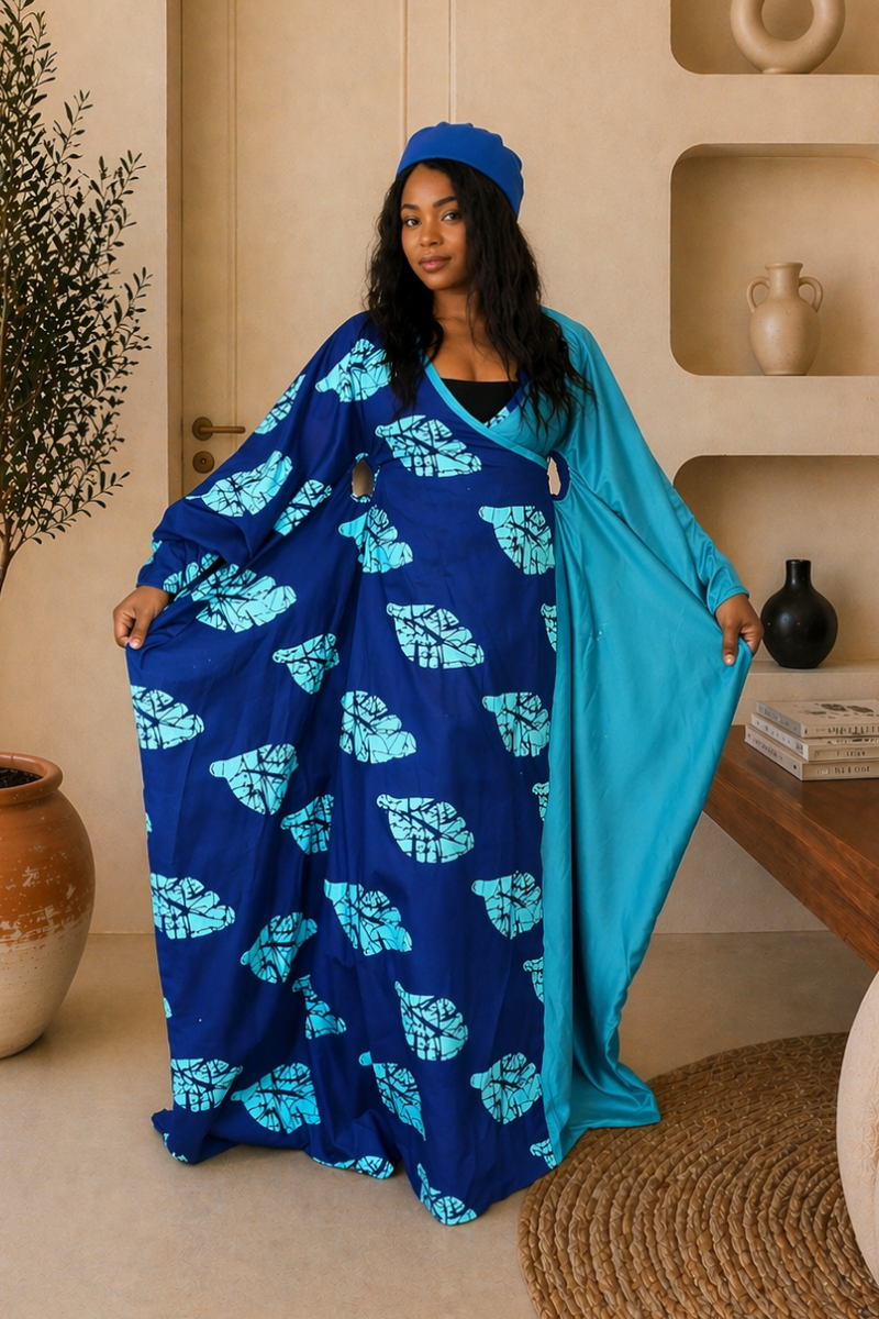 Harmony Cross Boubou (Turquoise)