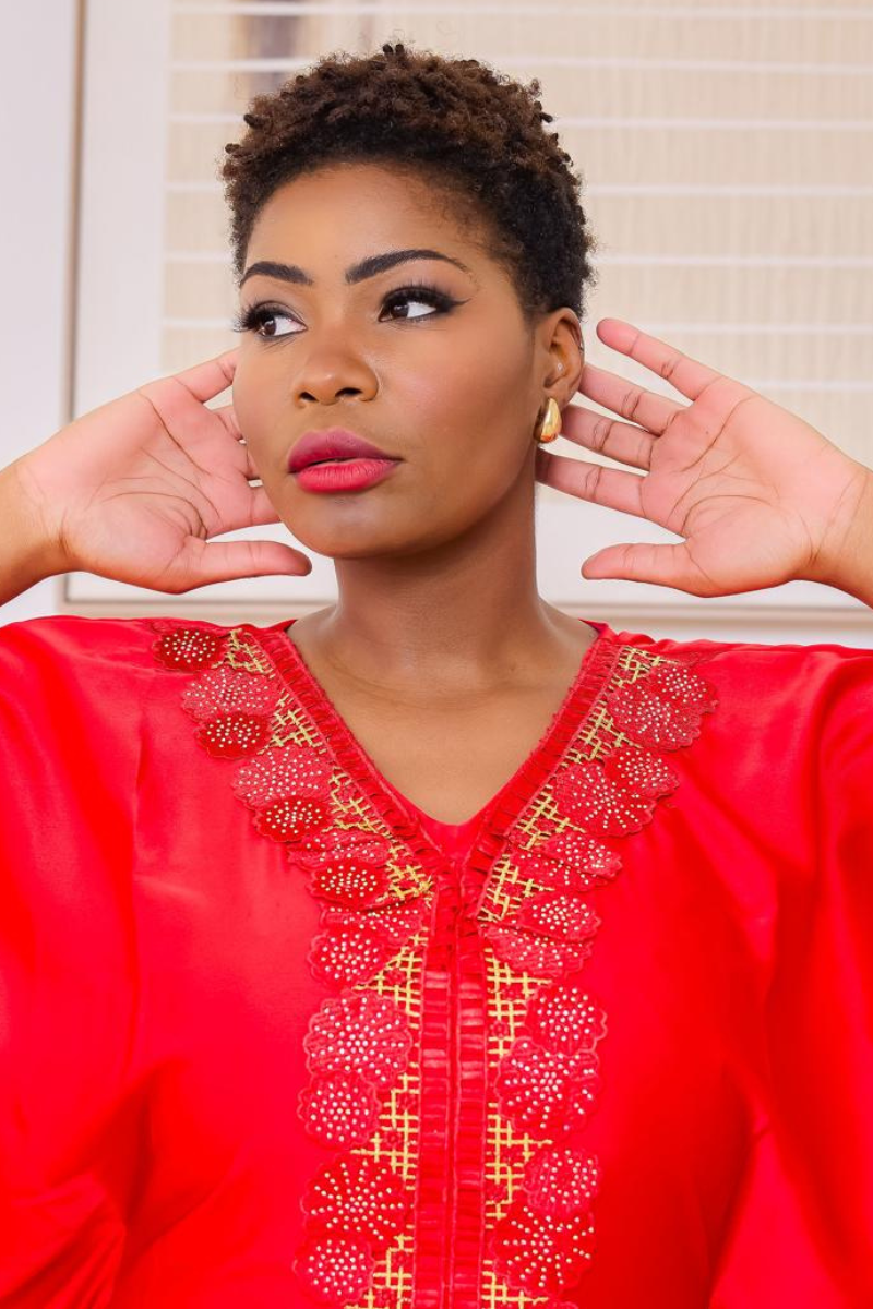 Royal Red - Satin Boubou