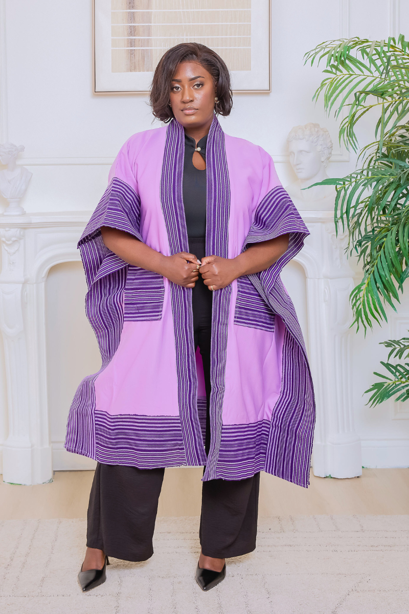 Makasi Kimono Jacket - Purple