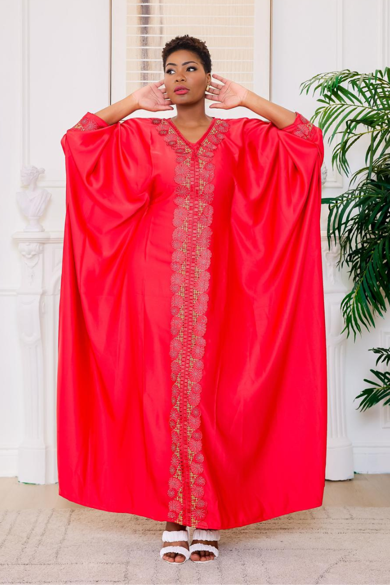Royal Red - Satin Boubou