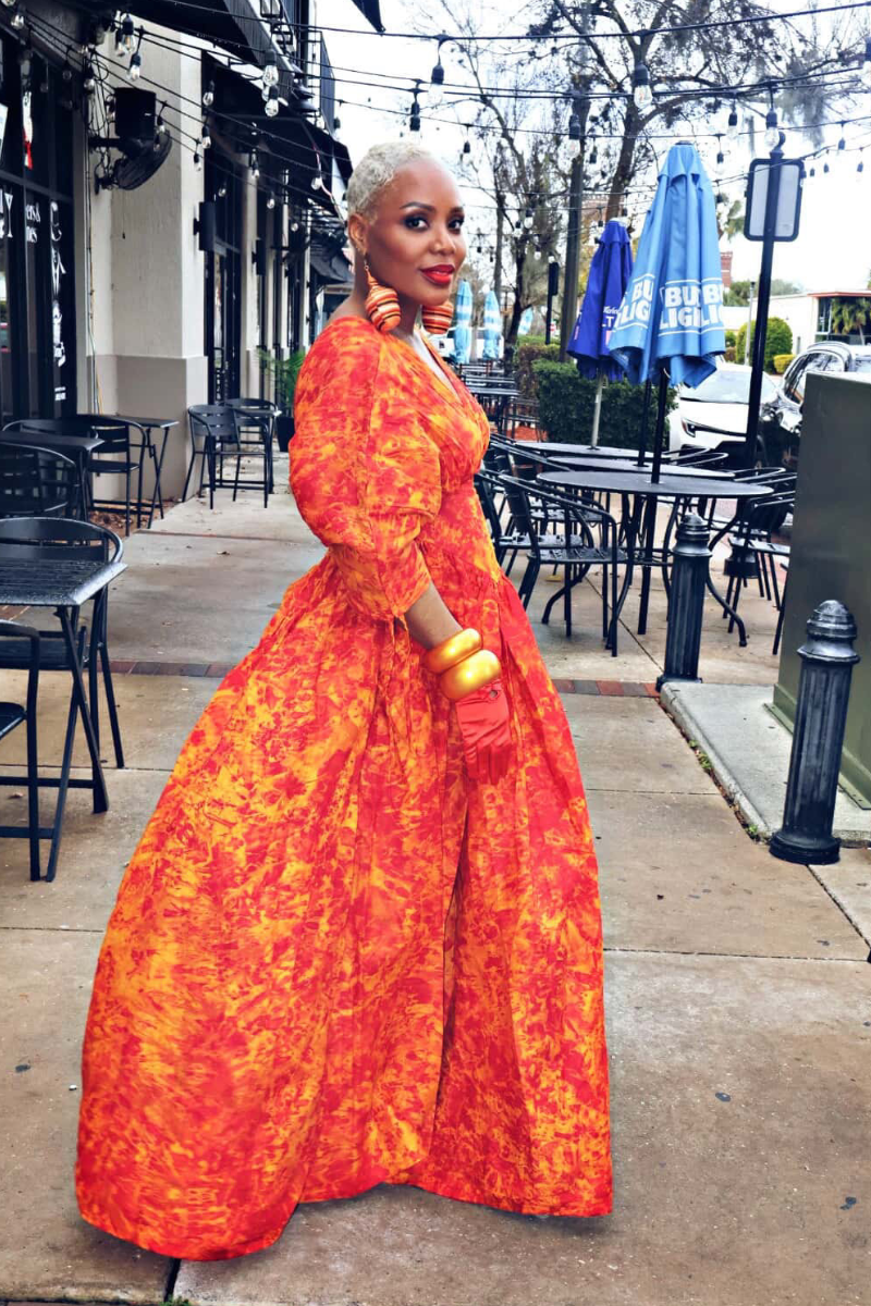 Lucy Adire Dress