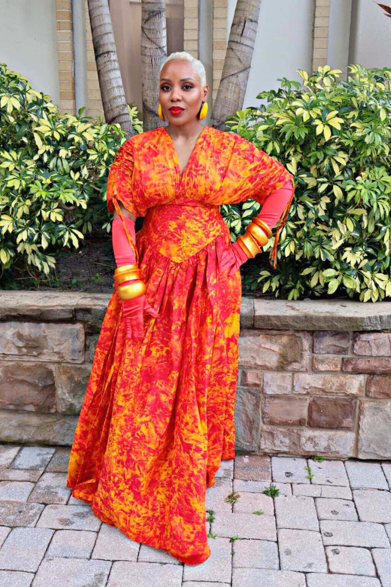 Lucy Adire Dress
