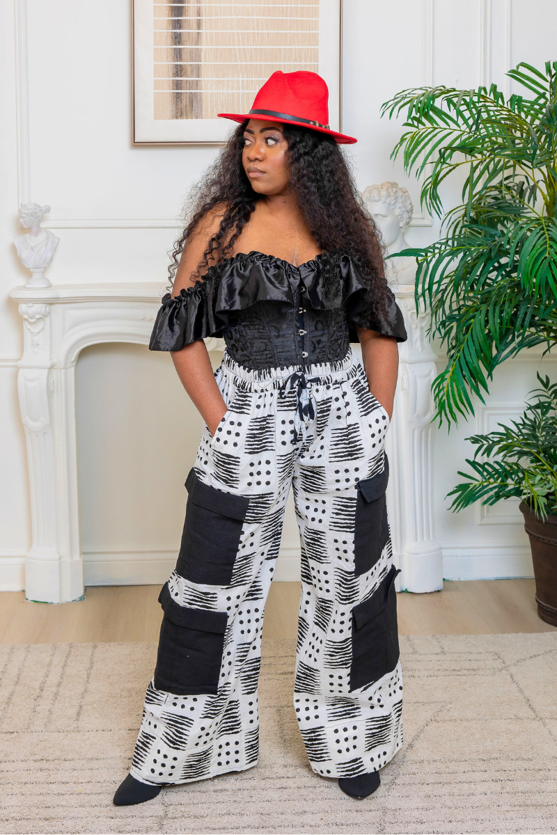 Cargo Pant Set - White