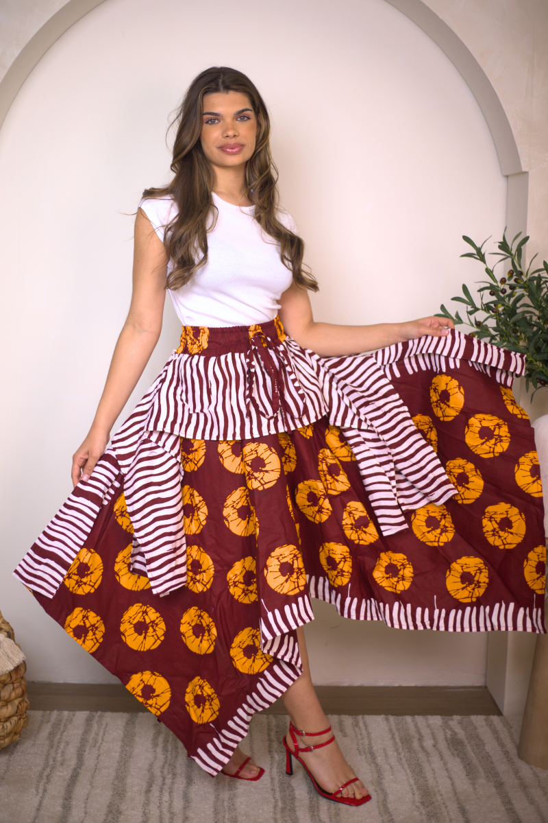 Jamila Handkerchief Skirt (100% COTTON ANKARA)