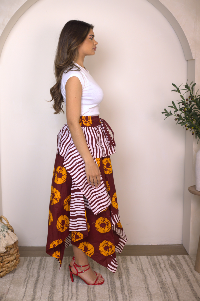 Jamila Handkerchief Skirt (100% COTTON ANKARA)