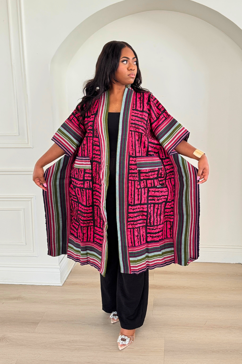 Makasi Kimono Jacket - Red