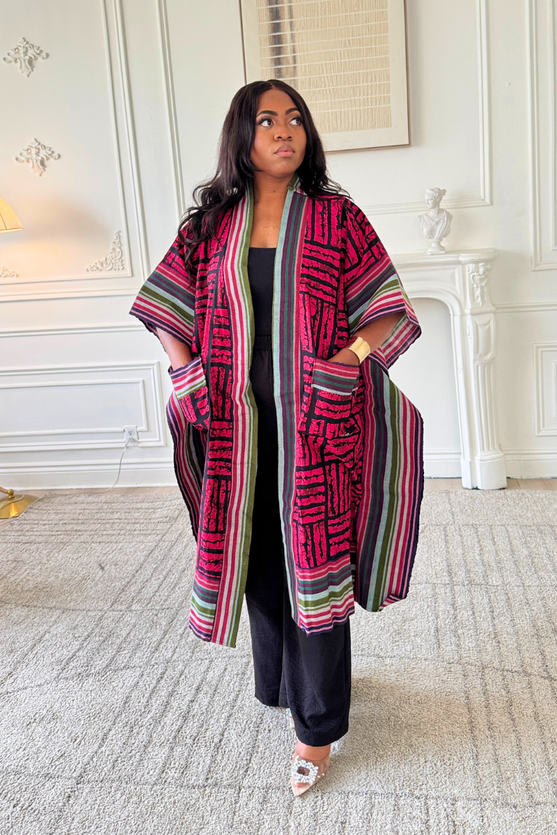 Makasi Kimono Jacket - Red