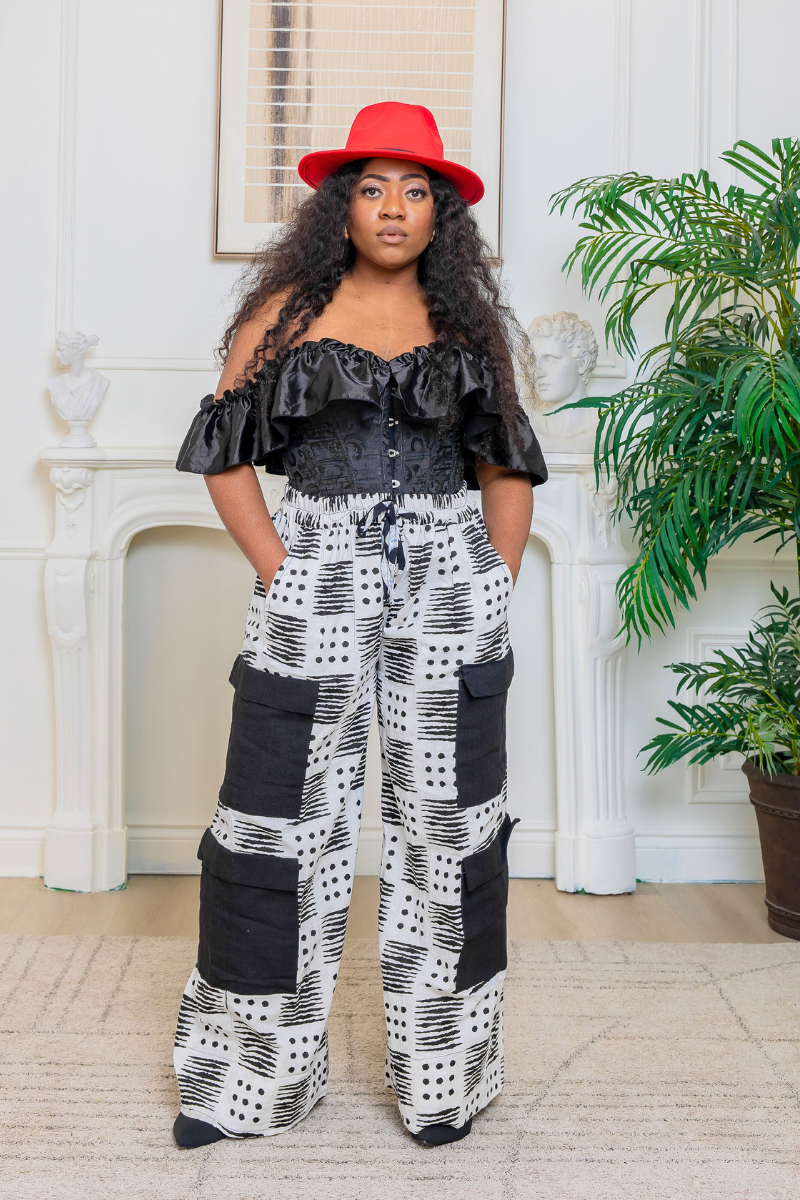 Cargo Pant Set - White