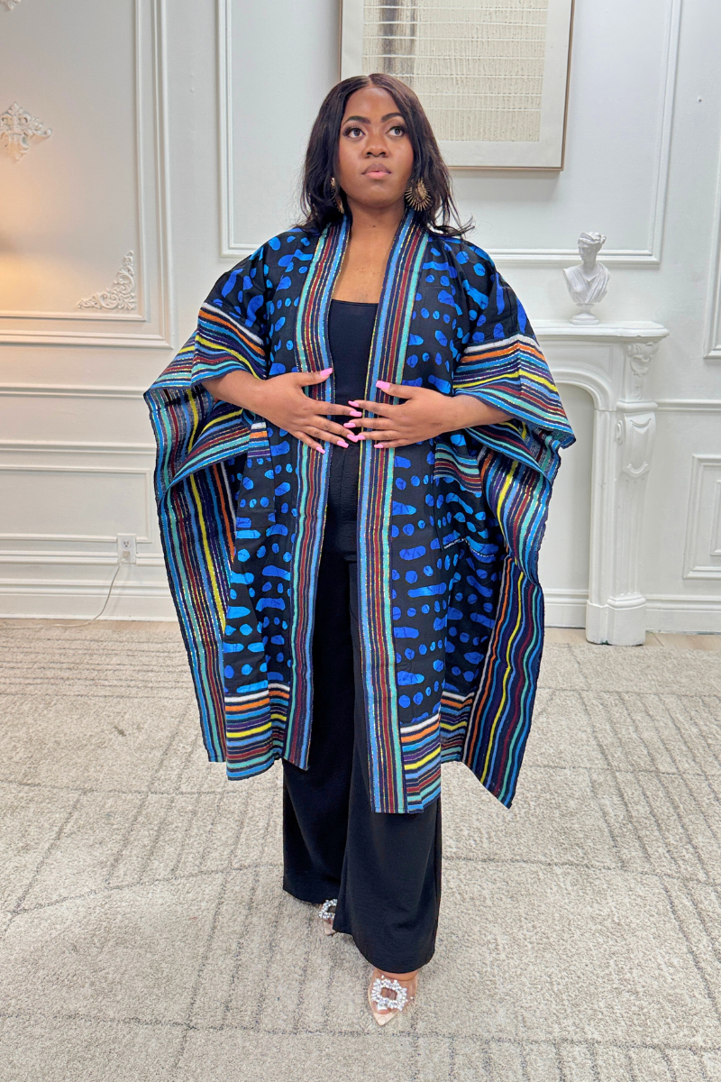 Makasi Kimono Jacket - Blue