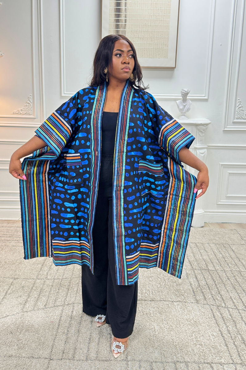 Makasi Kimono Jacket - Blue