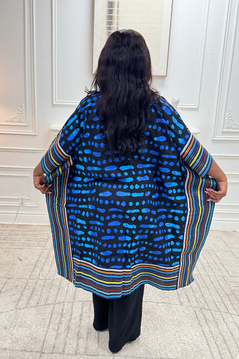 Makasi Kimono Jacket - Blue