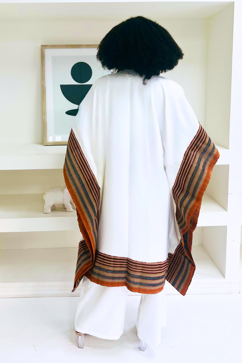 Makasi Kimono Jacket - White