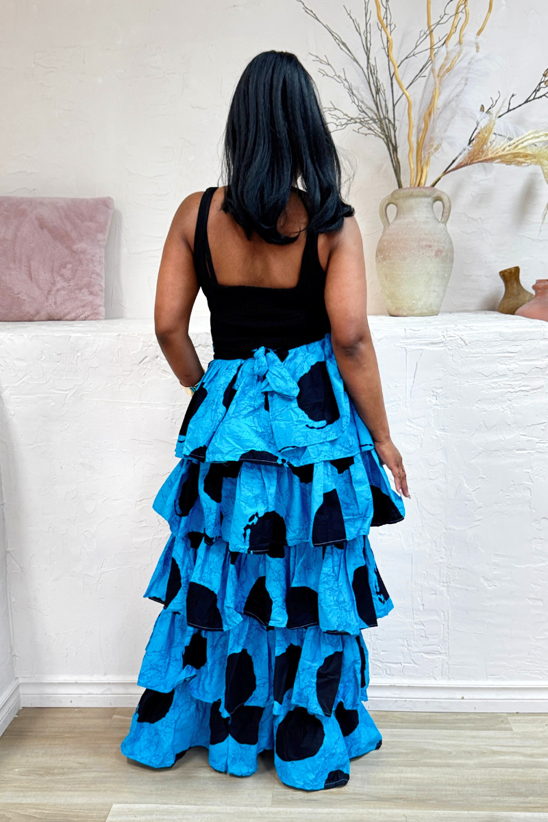 Michelle Ankara Layered Skirt