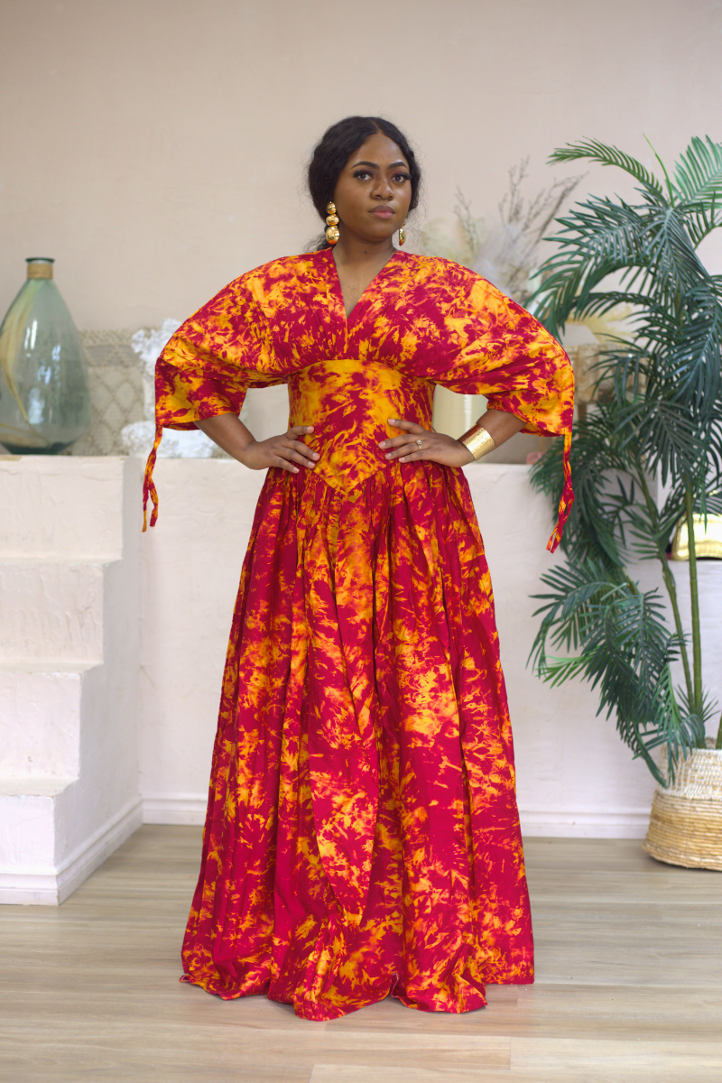 Lucy Adire Dress