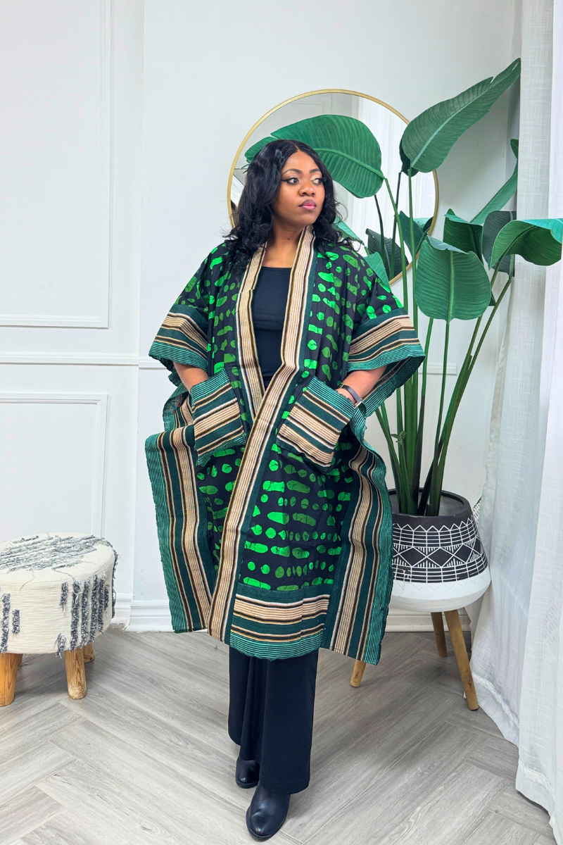 Makasi Kimono Jacket - Green