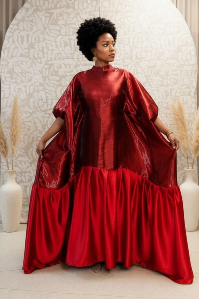 Ola Signature Boubou - Burgundy