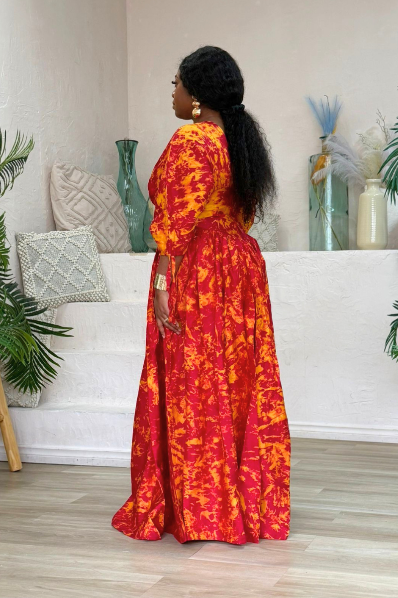 Lucy Adire Dress