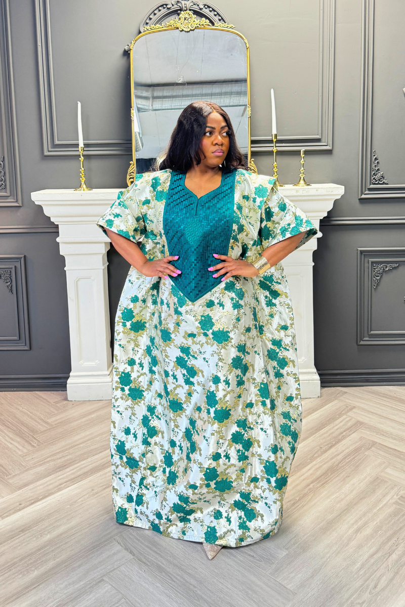 Emerald Embroidered Boubou
