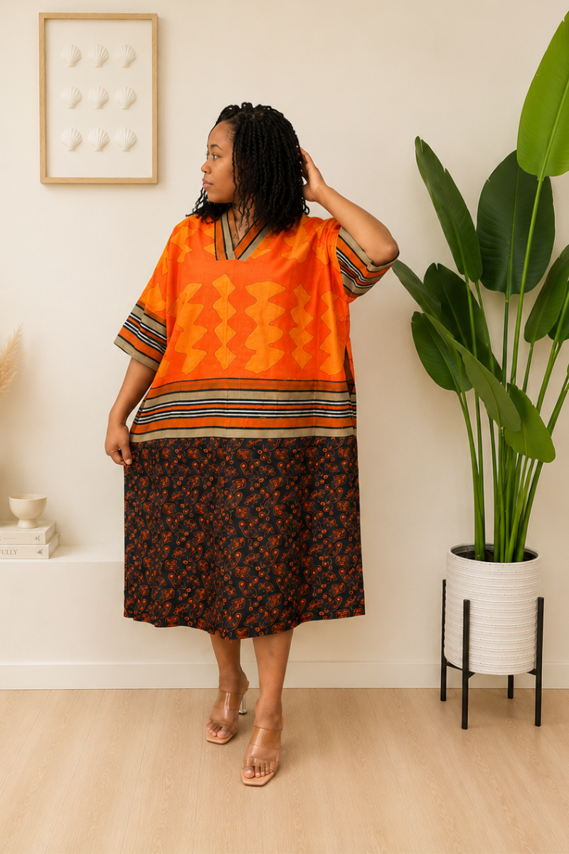 Afiya Ankara Boubou (100% COTTON ANKARA)