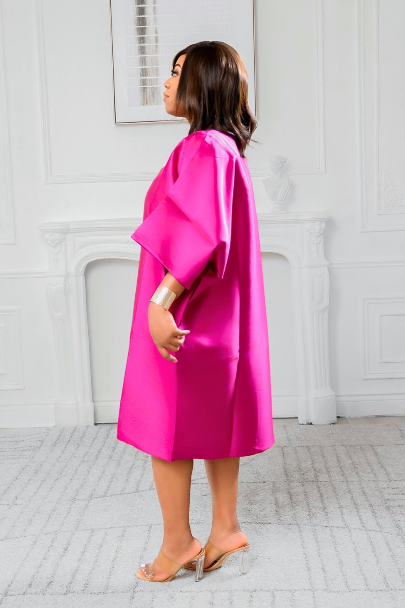 Aria Boubou Dress - Pink