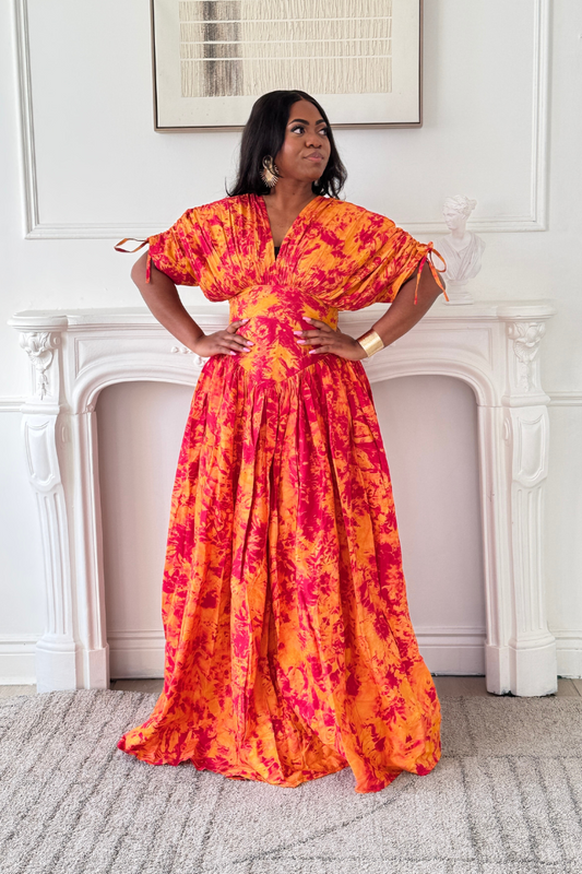 Lucy Adire Dress