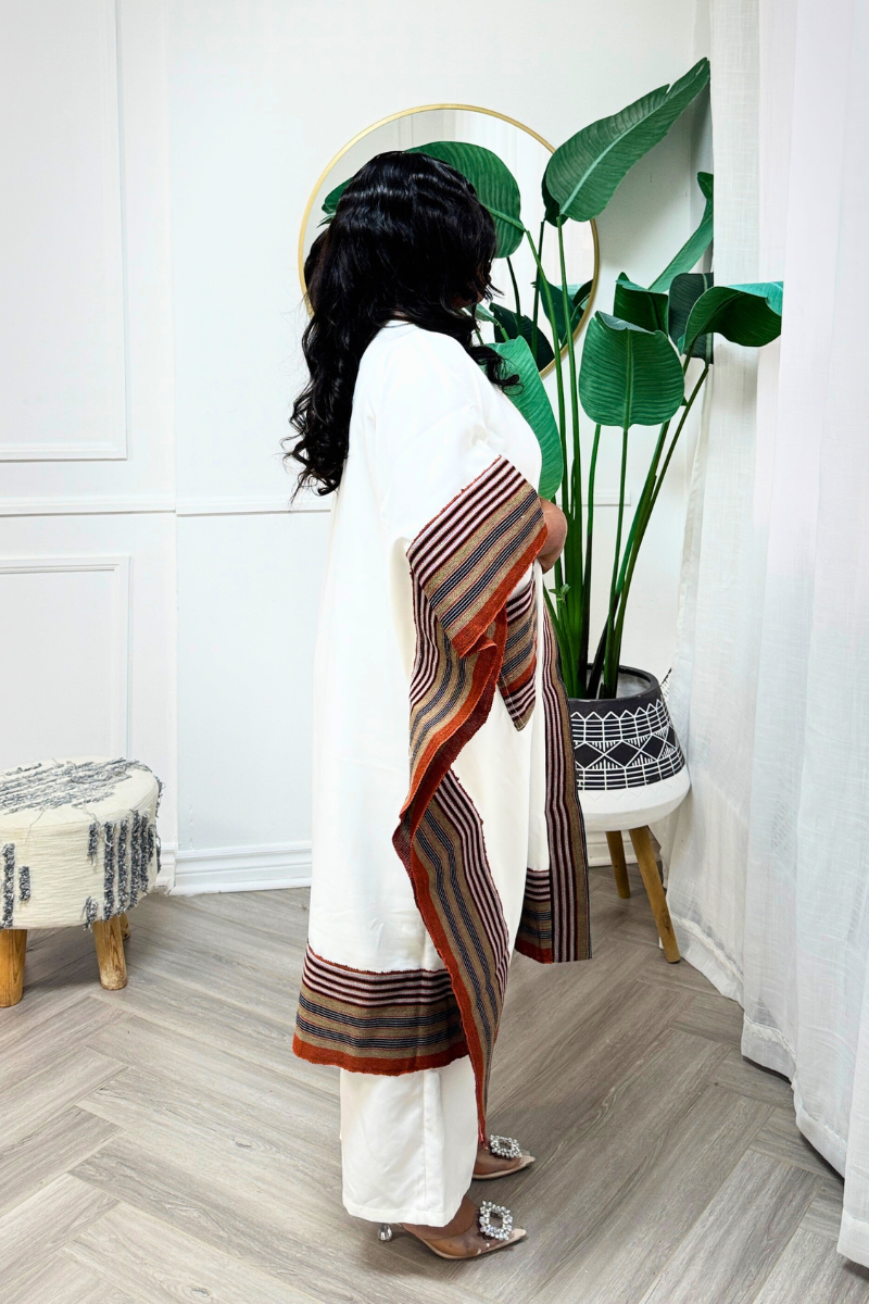 Makasi Kimono Jacket - White