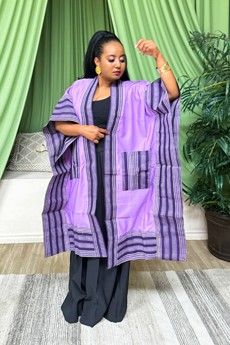 Veste Kimono Makasi - Violet 1
