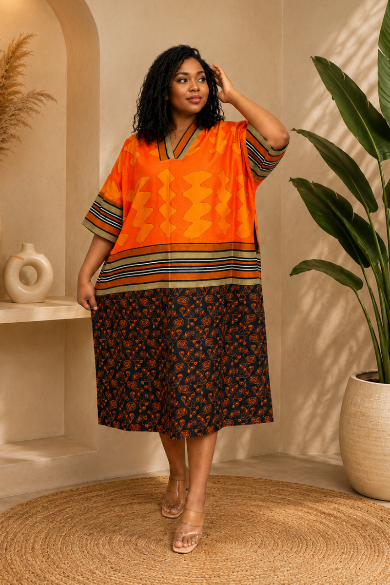 Afiya Ankara Boubou (100% COTTON ANKARA)