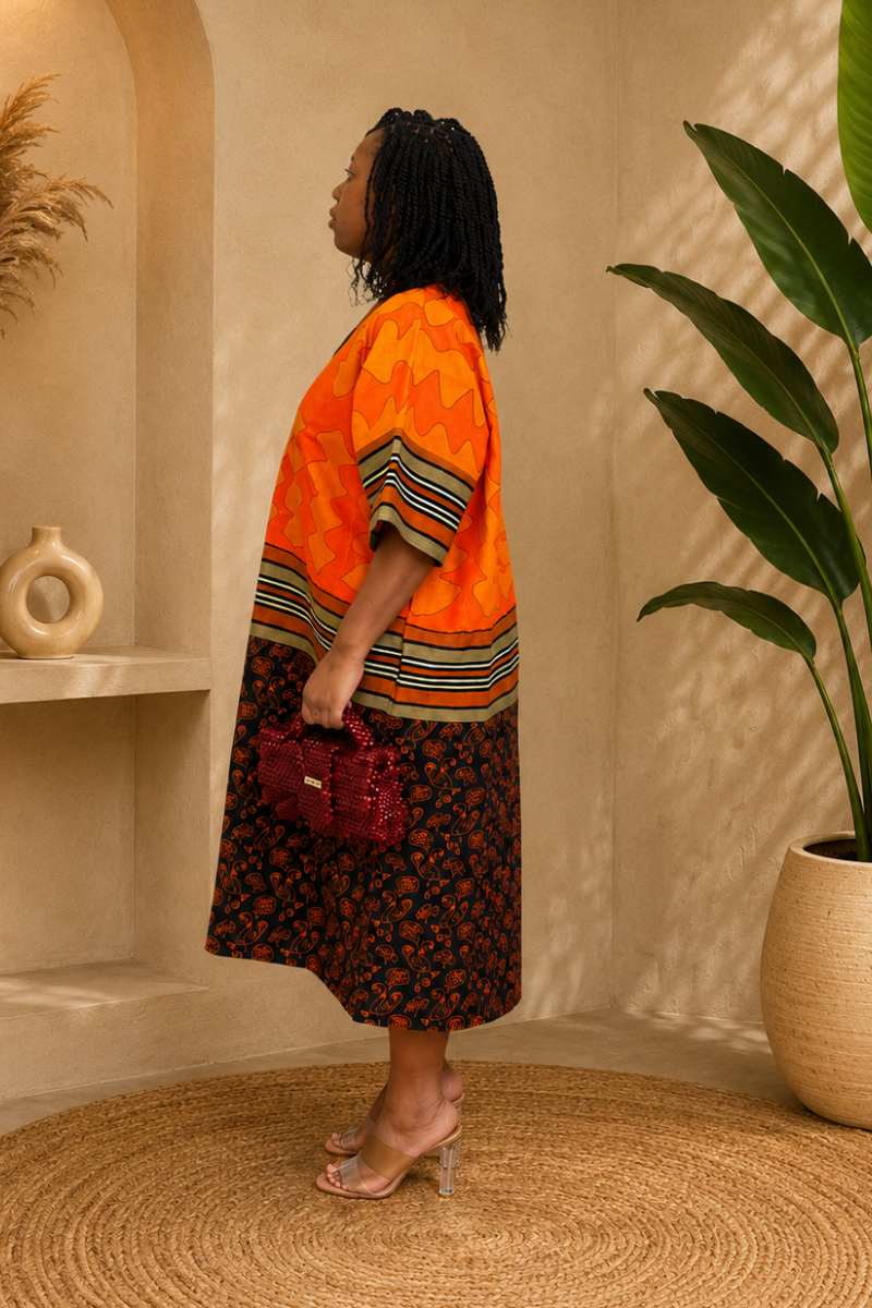 Afiya Ankara Boubou (100% COTTON ANKARA)