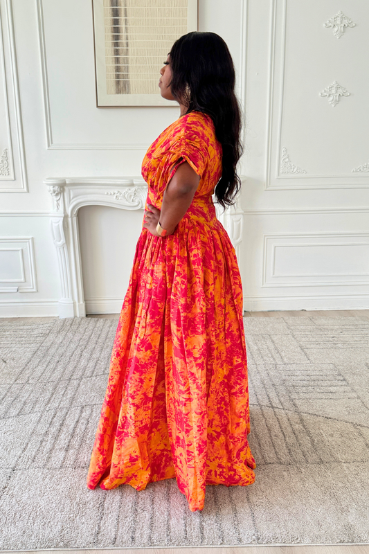 Lucy Adire Dress