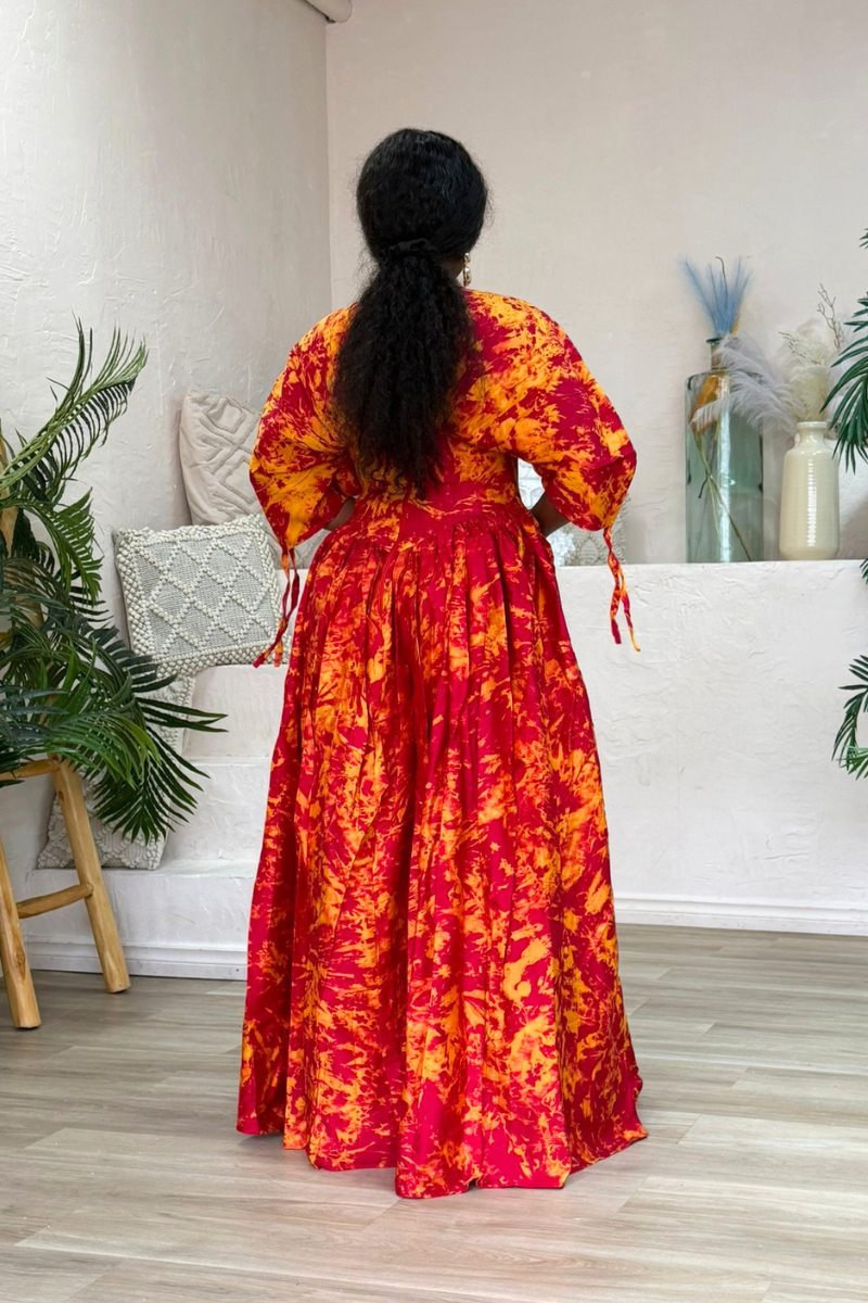 Lucy Adire Dress