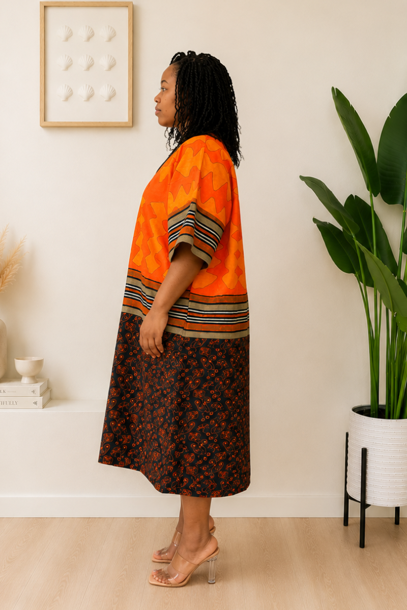 Afiya Ankara Boubou (100% COTTON ANKARA)