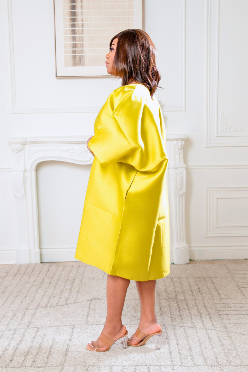 Aria Boubou Dress - Yellow