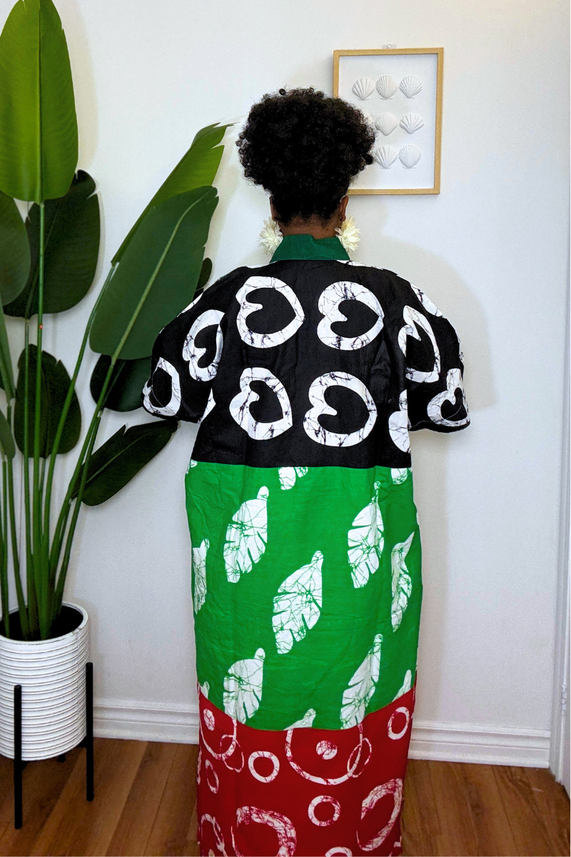RICH AUNTY ANKARA BOUBOU (BLACK)